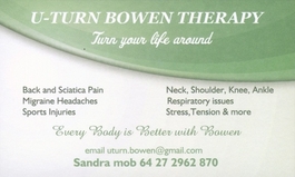 Profile picture for U-Turn Bowen Therapy   
