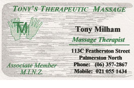 Profile picture for Tony's Therapeutic Massage